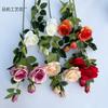 Multi-cabeça Búlgaro Rosa Auditório de Casamento Rosa Simulação Flor Arranjo de Floricultura Interior Decoração de Casa Comércio Exterior Flor