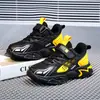 Zapatos Deportivos para Niños 2026 Nuevos Zapatos de Correr Primavera/Otoño Malla Doble Superficie de Cuero Transpirable Niños Medianos/Grandes Moda Velcro Antideslizante