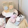Soporte magnético de estrella de lunares color caramelo adecuado para funda de teléfono Apple 17pm, iPhone 18 estilo coreano 15 funda suave 16