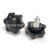 Perilla de fijación manual con tornillo de ajuste de mango de plástico PPabs hexagonal de flor de ciruelo de 38 mm-m8 de fábrica