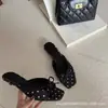 Pantuflas de Mujer 2026 con Lazo y Lunares para Primavera y Verano, para Casa y Exteriores, con Cuña y Punta Cuadrada