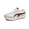 Zapatillas de entrenamiento alemanas, zapatillas casuales, estilo para parejas, zapatos atléticos y casuales de suela blanda, con cordones para mujer, de suela gruesa, zapatillas blancas versátiles