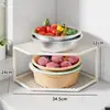 Estante de esquina para cocina, estante multicapa para preparación de alimentos en encimera, estante de almacenamiento de canasta de verduras para el hogar, estante triangular multifuncional, escurridor
