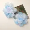 Vitalidade de Verão Gradiente Dopamina Malha Camélia DIY Presilha Corda de Cabelo Adorno de Cabeça Corsage Roupa Acessórios de Flor