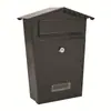 Buzón de Correo Exterior Retro Estilo Europeo Montado en Pared con Cerradura, Buzón de Correo Metálico Hecho a Mano, Buzón de Sugerencias Exterior, Buzón Psicológico