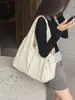 Bolsa de tela ligera casual de gran capacidad transfronteriza para mujer, nuevo bolso versátil simple para el hombro o debajo del brazo 2025, bolsa de mano para el trabajo