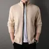 Pronta entrega Comércio exterior AliExpress Outono/Inverno Novo Suéter Casual Masculino Gola Alta Malha Jaqueta Masculina Tendência