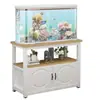 Gabinete para Colocar Acuario, Gabinete de Acuario de Múltiples Niveles, Gabinete Base, Base Metálica, Soporte de Hierro Forjado para Acuario, Acuario