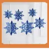 Copos de Nieve Estéreo Navideños Colgantes Decorativos Navideños Colgantes para Árbol de Navidad Decoración de Ambiente Diseño de Fondo para Eventos