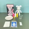 Oso fluido blanco en bruto diy hecho a mano red popular oso violento fluido adornos tienda hecha a mano puesto de mercado comercio exterior suministro al por mayor