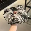 Nuevo Scrunchie Floral de Tinta Estilo Chino Versátil para Moño de Niña Goma para el Cabello Popular Cola de Caballo Cuerda Elegante para el Cabello