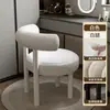 Cadeira de Maquiagem Cadeira para Quarto de Menina Encosto Luxo Leve Simples Moderno Mesa de Estudo Mesa de Maquiagem Banqueta de Mesa