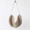Bolso Cruzado de Hombro Único Nuevo de Moda Versátil Forma de Media Luna para Viajes Diarios, Simple y Versátil, Bolso de Axila Estilo Perezoso y Relajado