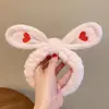 Diadema de Dibujos Animados para Lavarse la Cara, Lindo Accesorio para el Cabello para Maquillaje y Mascarilla Facial, Divertido Accesorio para el Cabello, Diadema para Lavarse la Cara, Diadema Peluda, Otoño e Invierno