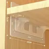Soporte de estante, Clavija para estante, Pie de soporte adhesivo para armario de ropero, Escuadra triangular para estante, Almacenamiento