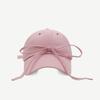 Gorra de béisbol transpirable de secado rápido a prueba de sol para primavera y verano, estilo coreano para mujer, con cinta, lindo lazo, visera, hace que la cara se vea pequeña