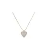Collar con colgante de cruz y corazón de circonita estilo coreano para mujer, lujo ligero con un toque de alta gama, cadena para la clavícula, único, moderno y versátil, gargantilla