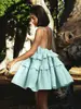 Amazon Comercio Exterior Transfronterizo Europeo y Americano Vestido de Pastel de Volantes Multicapa de Verano Vestido Corto con Tirantes Descubierto