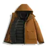 Jaqueta quente de outono e inverno para homens, jaqueta três em um para atividades ao ar livre, conjunto de duas peças para casais, vestuário de montanhismo destacável