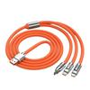 Cabo de Dados 120W Liga de Zinco Um-Para-Três Carregamento Rápido Adequado para Huawei Tipo-C Apple Android Cabo de Carregamento para Celular