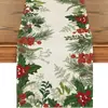 Bestseller de Amazon Camino de Mesa Copo de Nieve Navideño Decoración de Mesa para Fiesta de Festival de Invierno en Casa Restaurante Mantel Venta al por Mayor