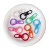 Kit de llavero con anilla de resorte de color caramelo y cadena para puerta, llavero con pintura de color, accesorios de bricolaje, hebilla colgante