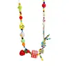 Collar de Cuentas de Manzana Colorido Estilo Fresco de Verano para Mujer, Cadena para Clavícula de Diseño Nicho Estilo Ins, Regalo de Cumpleaños