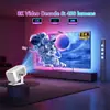 Proyector TP300 Modelo Mini Android 4K Inteligente Inalámbrico para Uso Doméstico, Proyección de Pantalla Móvil de Alta Definición 450ANSI