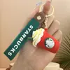 Llavero Colgante Frappuccino de Helado Starbucks Taza de Té con Leche Linda Muñeco Perro Pacha Colgante para Mochila Escolar Regalo