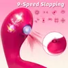 Controlado por APP, lamido de lengua y golpeteo, huevo vibrador coqueto, masturbador, productos para adultos, comercio exterior