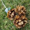 Nueva flor de peonía de 3 cabezas, flor artificial hecha a mano, flor falsa, decoración del hogar, boda, paisaje, camino, flor de seda, venta al por mayor
