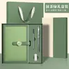 Set de Regalo Personalizado Caja con Cuaderno A5 para Negocios y Taza Térmica, Se Puede Imprimir con Logo, Cuaderno de Oficina Grueso de Alta Gama en Cuero Sintético