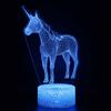 Luz Nocturna 3D Serie Unicornio Más Vendida en Amazon Transfronterizo Control Remoto Táctil Lámpara de Mesa Colorida Lámpara de Regalo Creativa