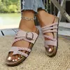 2026 Verano Nuevo Comercio Exterior Tallas Grandes Mujer Casual Cómodo Tejido Moda Ropa Exterior Sandalias de Playa Talla Única