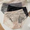 Puro Deseo Malla Hueca Sexy Ropa Interior para Mujer Pierna Alta Sin Marca Transpirable Amigable con la Piel Bragas Bacteriostáticas
