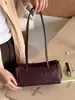 Bolso tipo baguette de piel curtida vegetal para mujer, nuevo modelo 2026, estilo minimalista de nicho, bolso de hombro para debajo del brazo, bolso de moda vintage de piel genuina