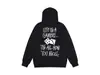 Comercio Exterior Dropshipping Marca Europea y Americana Nueva Tendencia Estampado de Letras Sudadera Unisex con Capucha Abierta