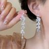 Aretes de Cuentas de Cola de Sirena para Mujer Estilo Ins Diseño Nicho de Alta Gama Aretes de Borla Elegantes Nuevos Aretes
