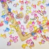 Novo Estilo Peixes do Oceano Realistas Decorações de Nail Art Desenho Animado Transparente Resina Pequenos Acessórios Unhas Vestíveis DIY Acessórios para Brincos