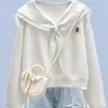 Sudadera con Cuello Marinero Estilo Coreano Estilo Universitario Estilo Holgado Nuevo para Primavera y Otoño Jeans con Estrellas de Moda Tendencia Conjunto de Dos Piezas