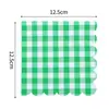 Fábrica de Origem Guardanapos de Papel para Festa com Renda Xadrez Descartáveis Coloridos 25 Folhas Decoração de Cena para Festa de Feriado