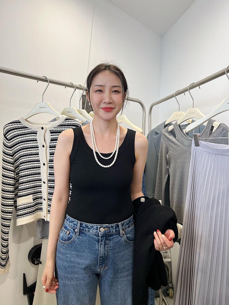 老板娘同款螺纹棉女士背心防走光遮副乳内衣弹力修身显瘦百搭背心