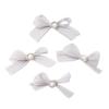 Patrón Dulce de Aspecto Francés Alto Malla de Seda Brillante Lazo de Perla DIY Hecho a Mano Accesorios para Ropa de Mujer