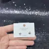 Pendientes Geométricos de Estilo Simple con Diseño Original para Mujer Aguja de Plata S925 con Recubrimiento Ecológico Tienda Compra al por Mayor