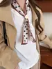 Cachecol com Gola Tira Estampa Poá e Paisley Colar Feminino Cachecol Longo Outono e Inverno Corrente de Suéter Acessórios de Alto Padrão