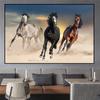 Pintura Moderna Caballo Corriendo Pintura en Lienzo Mural Póster Arte de Pared Sala de Estar Pintura Decorativa Moderna