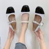 Sapatos Mary Jane Retro Deslumbrantes Versáteis da Moda Calçados Femininos 2025 Primavera e Verão Novos Sapatos de Salto Único Estilo Francês Inspirados em Chanel Feminino