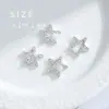 Serie de Accesorios para Uñas Transfronterizos Super Brillantes Huecos de Aleación Incrustados con Diamantes Colgantes de Estrella Rhinestones para Uñas DIY Artículo Caliente Transfronterizo