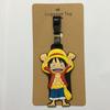 Anime japonés One Piece etiqueta de embarque para equipaje Luffy Sauron Joba adornos de identificación para bolsa de equipaje etiqueta pequeña