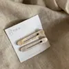 Horquilla Ovalada Hueca de Acetato Simple para Flequillo Roto de Niña Pinza de Pato Clip Lateral para Maquillaje Accesorio para el Cabello